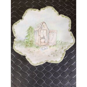 Vintage Outhouse Decorative Wall Plate